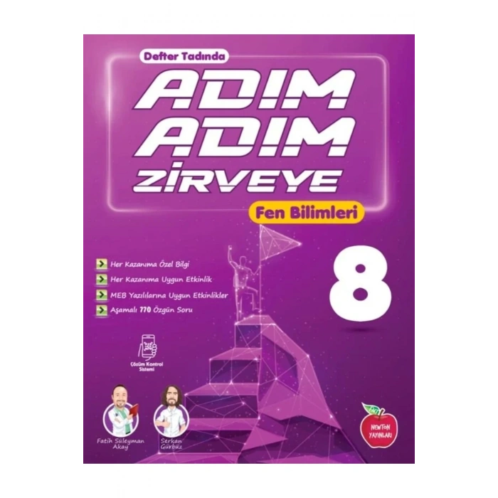 Newton Yayınları 8. Sınıf Fen Bilimleri Adım Adım Zirveye Soru Bankası Yeni