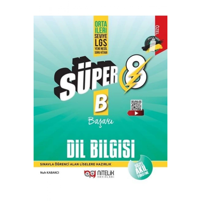 Nitelik 8.sınıf Lgs Süper B (başarı) Dil Bilgisi Soru Bankası