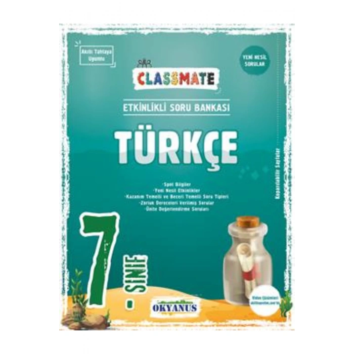Okyanus 7.sınıf Clasmate Türkçe Soru Bankası