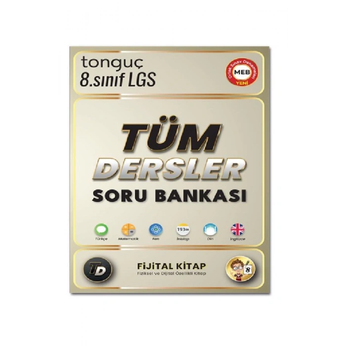 Tonguç 8. Sınıf Tüm Dersler Soru Bankası Fijital Kitap
