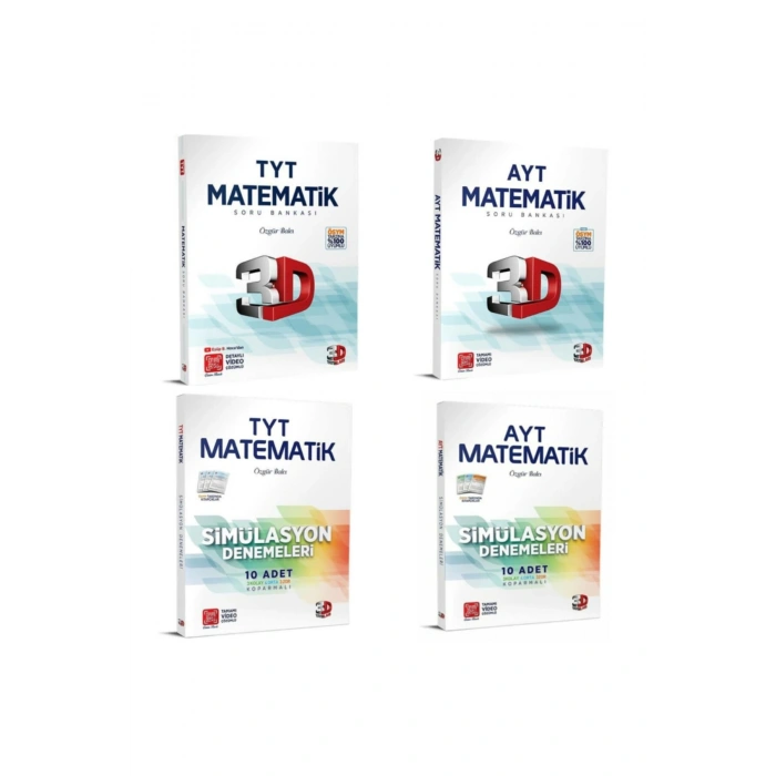 Tyt Ayt Matematik Soru Bankası Ve Tyt Ayt Deneme 4lü Set