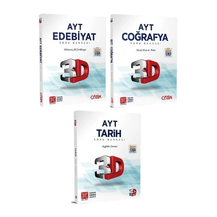 Yks Ayt Sözel Soru Bankası 3 Lü Set