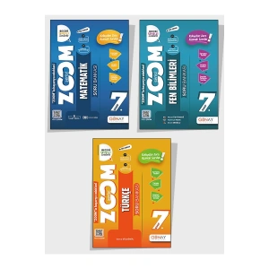 2025 7. Sınıf Günay Yayınları Zoom Serisi 3lü Set