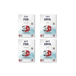 3d 2022 Tyt Ayt Fizik Kimya Soru Bankası Seti (4 Kitap)