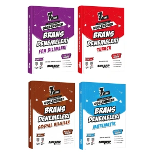 7. Sınıf 4’lü Branş Denemeleri Seti (b2 dikkat ve zeka testi)