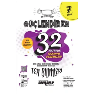 7. Sınıf Güçlendiren 32 Haftalık Fen Bilimleri Kazanım Denemeleri