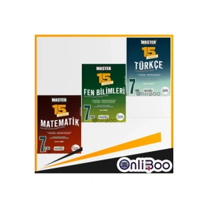 7 . Sınıf Master 15li Matematik, Fen Bilimleri Ve Türkçe Deneme Seti