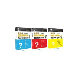 7. Sınıf Mutlu Yayınları Türkçe + Matematik + Fen Gold Seri Soru Bankası Set