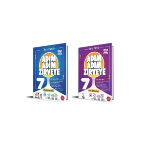 7.sınıf Adım Adım Zirveye Matematik Adım Adım Zirveye Fen Bilimleri Soru Bankası (2 KİTAP)