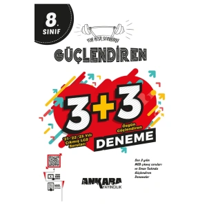 8. Sınıf Güçlendiren 3 3 Deneme 2024-2025 Güncel Baskı
