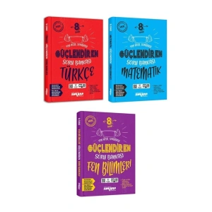 8. Sınıf Güçlendiren Soru Bankası Türkçe Matematik Fen Bilimleri Set