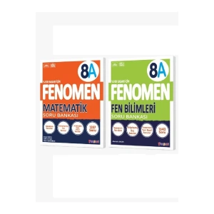 8. Sınıf LGS Matematik (A) - Fen Bilimleri (A) Soru Bankası Seti (2 Kitap)