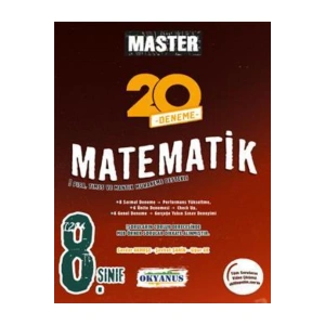 8. Sınıf Master 20 Matematik Denemesi Okyanus Yayınları