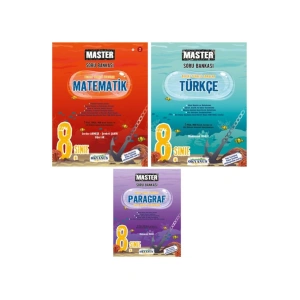 8. Sınıf Master Matematik ve Master Türkçe ve Master Paragraf Soru Bankası