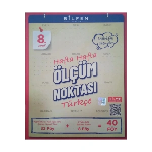 8. Sınıf Türkçe Hafta Hafta Ölçüm Noktası YENİ ÜRÜN