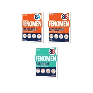 8.Sınıf Fenomen A Matematik + B Matematik + B Paragraf Soru Bankası Seti