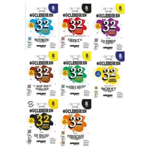 Ankara 2025 8. Sınıf Güçlendiren Tüm Dersler + Dil Bilgisi + Paragraf 32 Haftalık Deneme Seti Tam