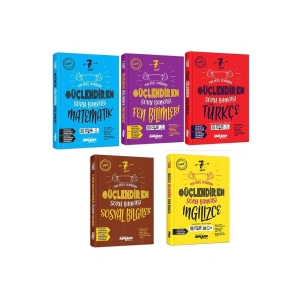 Ankara 7. Sınıf Güçlendiren Matematik Fen Türkçe Sosyal Ingilizce Soru Bankası Seti 2023 (5 Kitap)