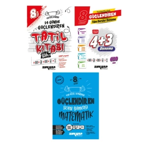 ANKARA YAYINCILIK 8.SINIF 14 GÜNDE TATİL+TÜM DERSLER+MATEMATİK SORU BANKASI