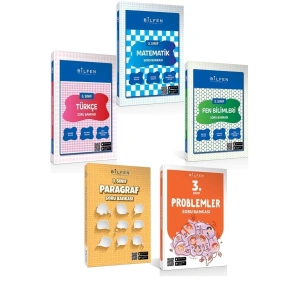 Bilfen 3.sınıf Matematik/ Türkçe/ Fen Bilimleri /problemler / Paragraf Soru Bankası Seti 2023