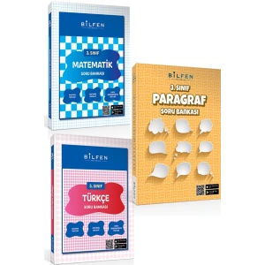 Bilfen 3.sınıf Matematik Türkçe Paragraf Soru Bankası Seti 2023