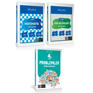 Bilfen 4.sınıf Matematik Fen Bilimleri Problemler Soru Bankası Set 2023