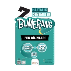 Bumerang 7. Sınıf Fen Bilimleri Haftalık Denemeler