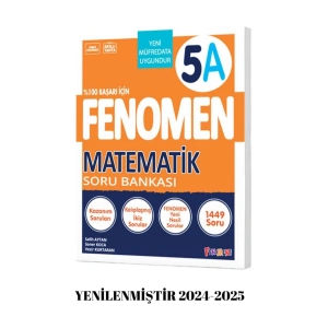 FENOMEN 5 MATEMATIK (A) SORU BANKASI YENİ ÜRÜN