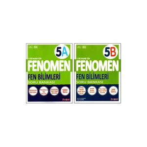 Fenomen 5. Sınıf Fen Bilimleri Soru Bankası (A)+(B) Kitabı 2 Kitap