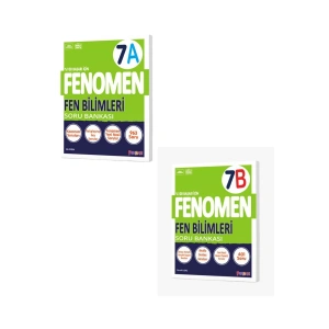 Fenomen 7 Sınıf Fen Bilimleri Soru Bankası A ve B Seti 2 Kitap