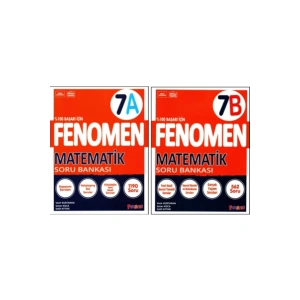 Fenomen 7. Sınıf Matematik Soru Bankası (A)+(B) Kitabı 2 Kitap