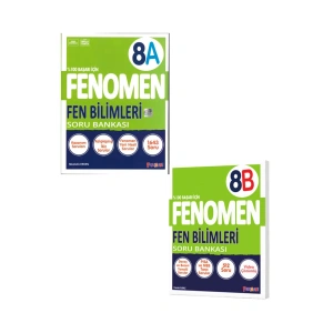 Fenomen 8 Sınıf Fen Bilimleri Soru Bankası A ve B Seti 2 Kitap