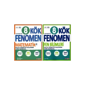 Fenomen 8. Sınıf Lgs Matematik Kök Fen Bilimleri Kök Soru Bankası 2 Kitap