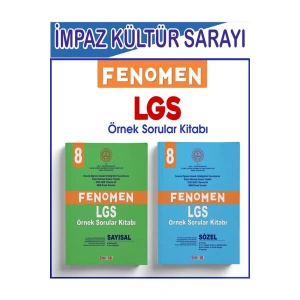 FENOMEN 8.SINIF LGS ÖRNEK SORULAR KITABI SETI - (SAYISAL + SÖZEL) (2 KITAP) 2025