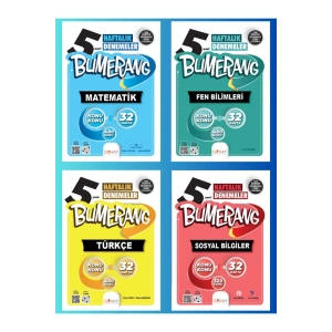Günay Yayınları 5.sınıf BUMERANG 32 HAFTA DENEME SETİ ( TÜRKÇE-MATEMATİK-FEN-SOSYAL)