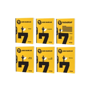 Hız 2024 7. Sınıf Matematik Türkçe Fen Sosyal İngilizce Paragraf Soru Seti 6 Kitap