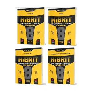 Hız Lgs 8. Sınıf Matematik Fen Türkçe Inkılap Konu Anlatımlı Etkinlikli Hibrit Soru Bankası 4lü Set