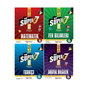 Nitelik 7.sınıf Süper B (başarı) Yeni Baskı 4lü Soru Bankası Seti