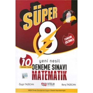 Nitelik 8.sınıf Deneme Yeni Nesil Süper Matematik Tamamı Çözümlü