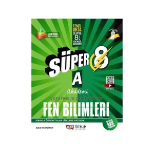 Nitelik 8.Sınıf LGS Süper A - Fen Bilimleri Soru Bankası Yeni- ntlk