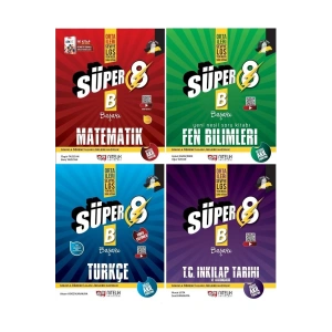 Nitelik 8.sınıf Lgs Süper B Yeni Baskı (başarı) 4lü Soru Bankası Seti