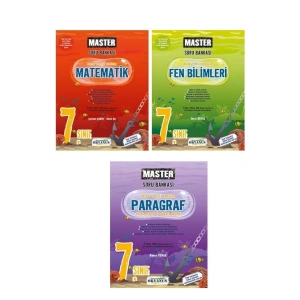 Okyanus Master 7. Sınıf Matematik + Fen Bilimleri + Paragraf Soru Bankası Seti 2023