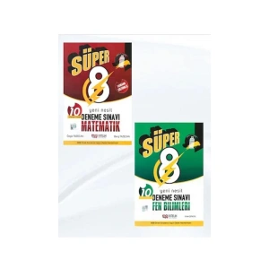 Süper 8. Sınıf Matematik+fen Bilimleri Yeni Nesil Deneme Sınavı