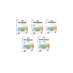 Tyt Dil Bilgisi, Matematik, Paragraf, Fen Bilimleri, Sosyal Bilimler Simülasyon Denemeleri