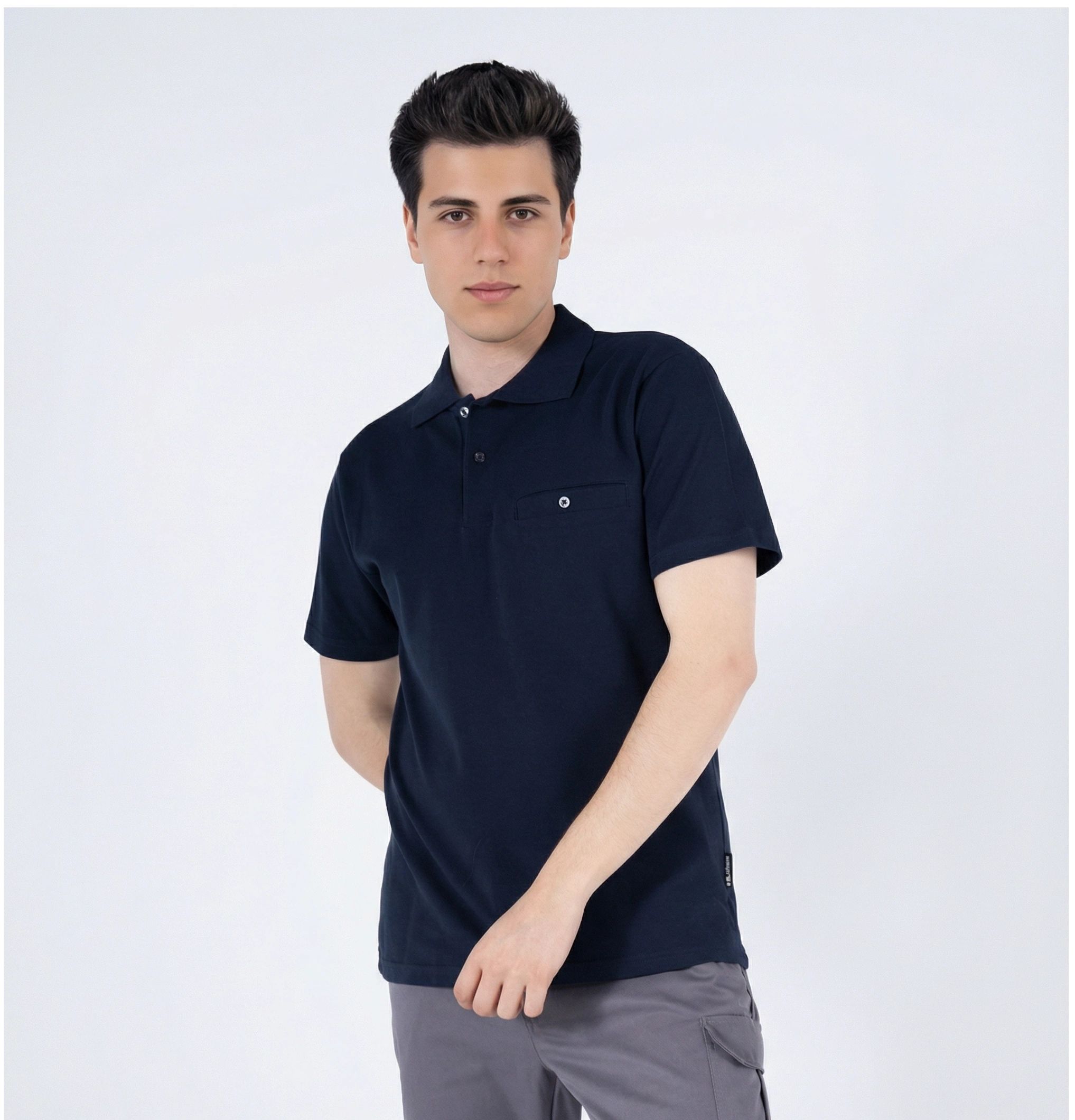 Polo Yaka Cepsiz T-Shirt