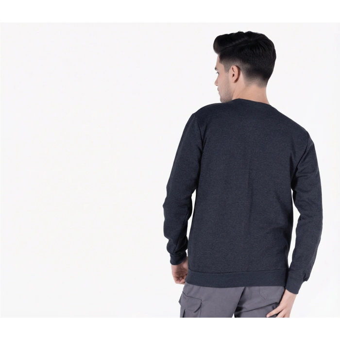 2 İplik Bisiklet Yaka Sweatshirt