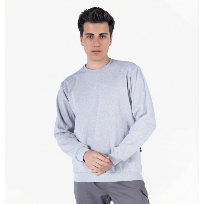 2 İplik Bisiklet Yaka Sweatshirt