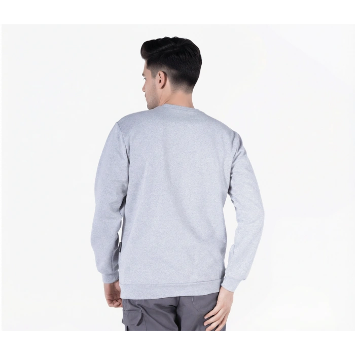 2 İplik Bisiklet Yaka Sweatshirt