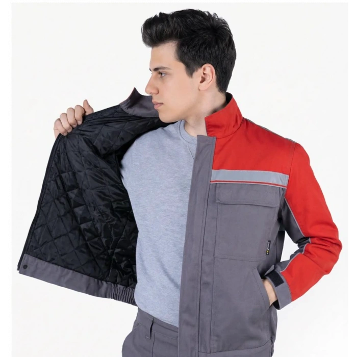 3 Cm Reflektörlü Çok Cepli Kapitoneli Porto Mont