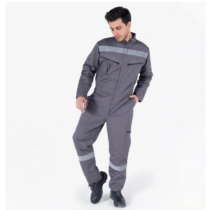 Kapitoneli Dik Yakalı Tulum